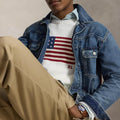 Ralph Lauren American Flag Knit Sweater | Vintage Crewneck Jumper