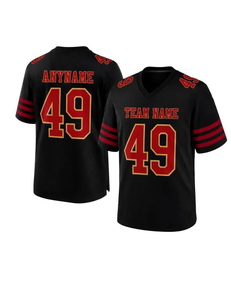 Custom Football Jersey Unisex Top | Personalised Name & Number Team Shirt