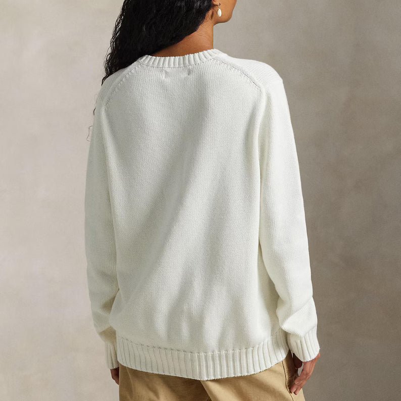Ralph Lauren American Flag Knit Sweater | Vintage Crewneck Jumper